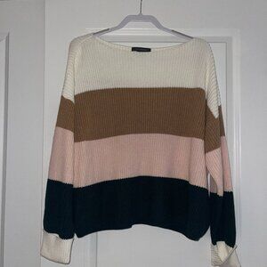 French Connection Color Block Sweater